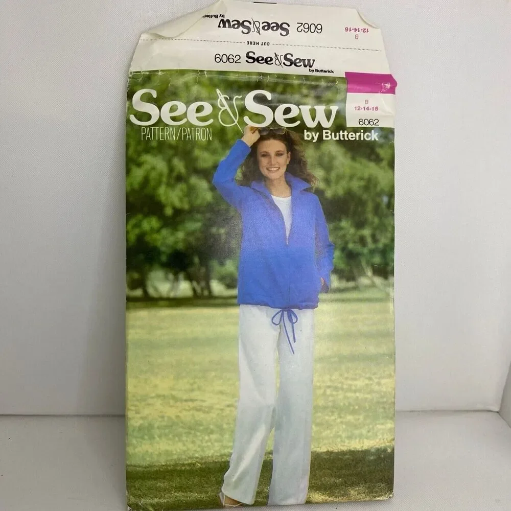 #6062 Butterick Misses Jacket and Pants Sewing Pattern SIZE 12-16